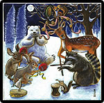 Musical Animals In Snow